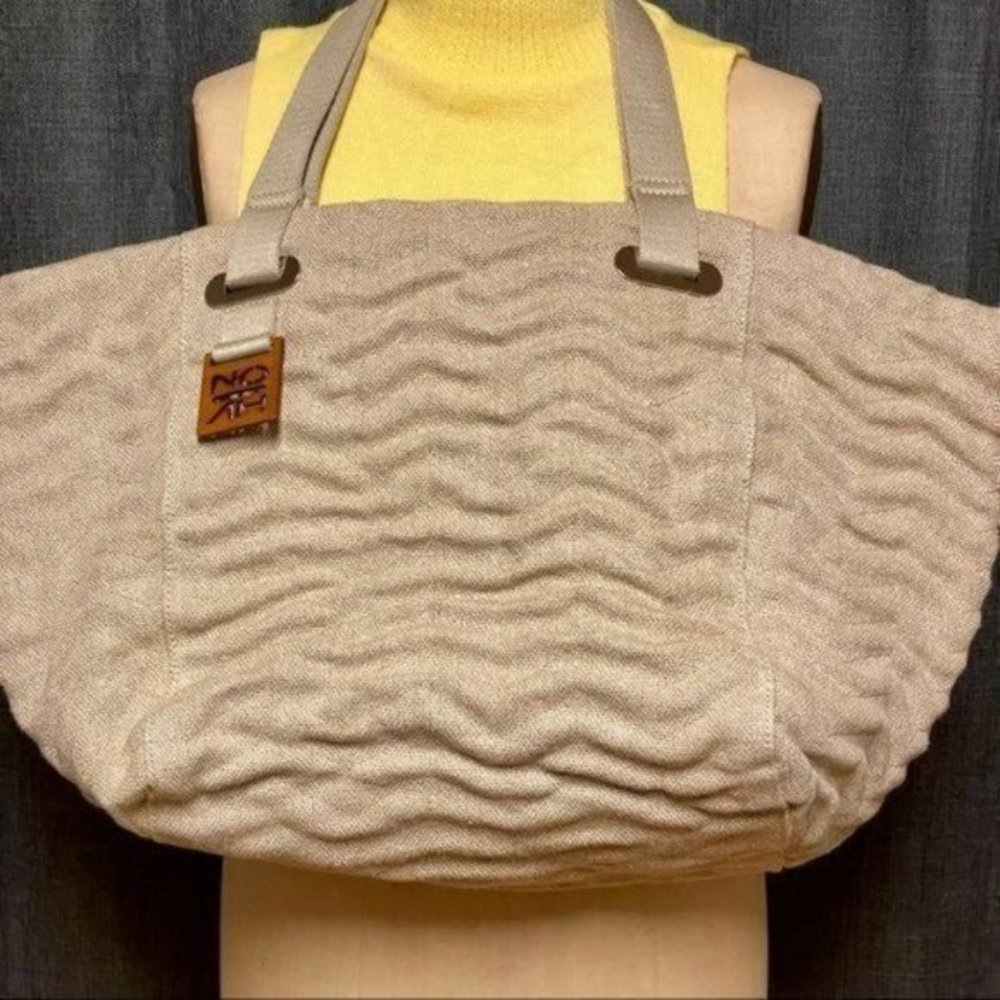 Noah NYC Beige Textured Tote Bag